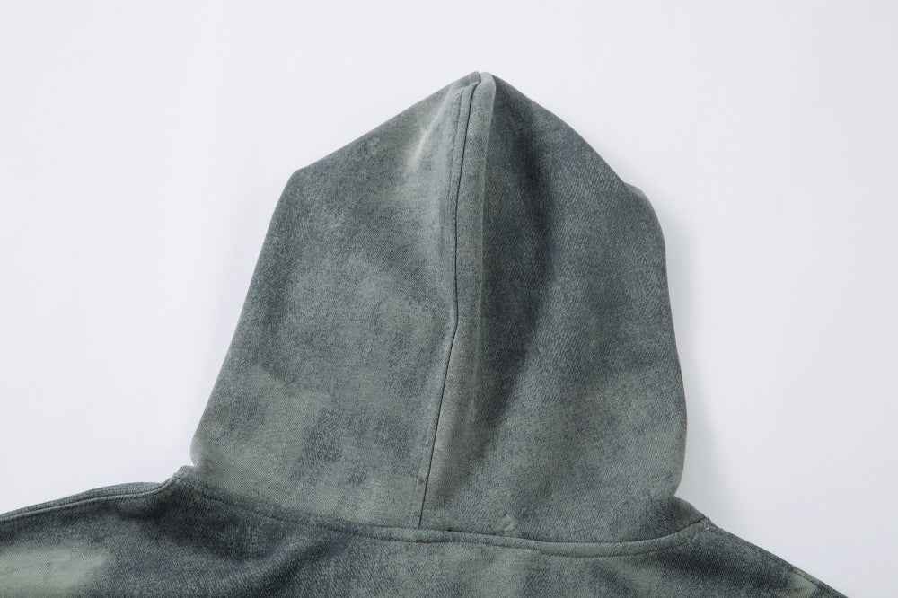 Streetwear Gothic Oversized Front Pocket Tie-Dye Hoodie