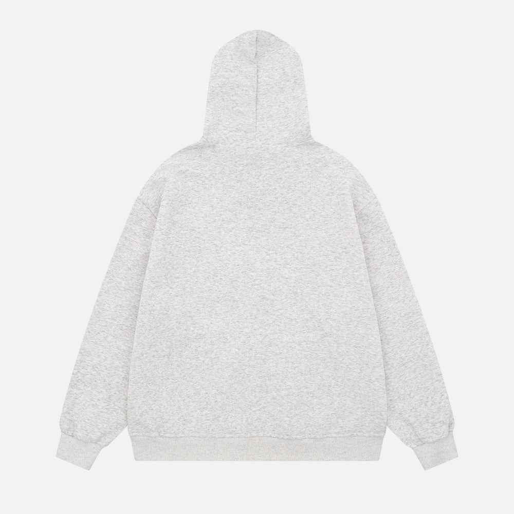 Stylish Oversized Detachable Faux Fur Hooded Sweatshirt