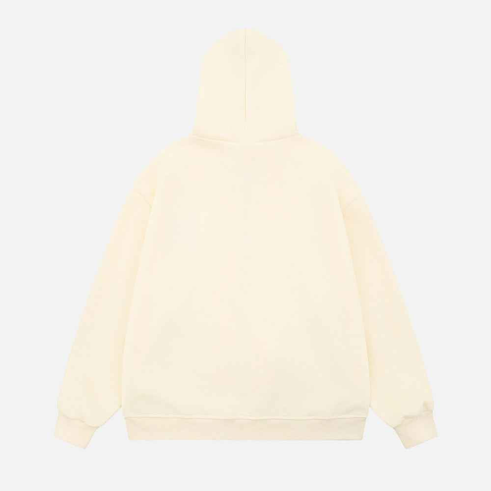 Unique American Vibe Loose Zip Hooded Sweatshirt