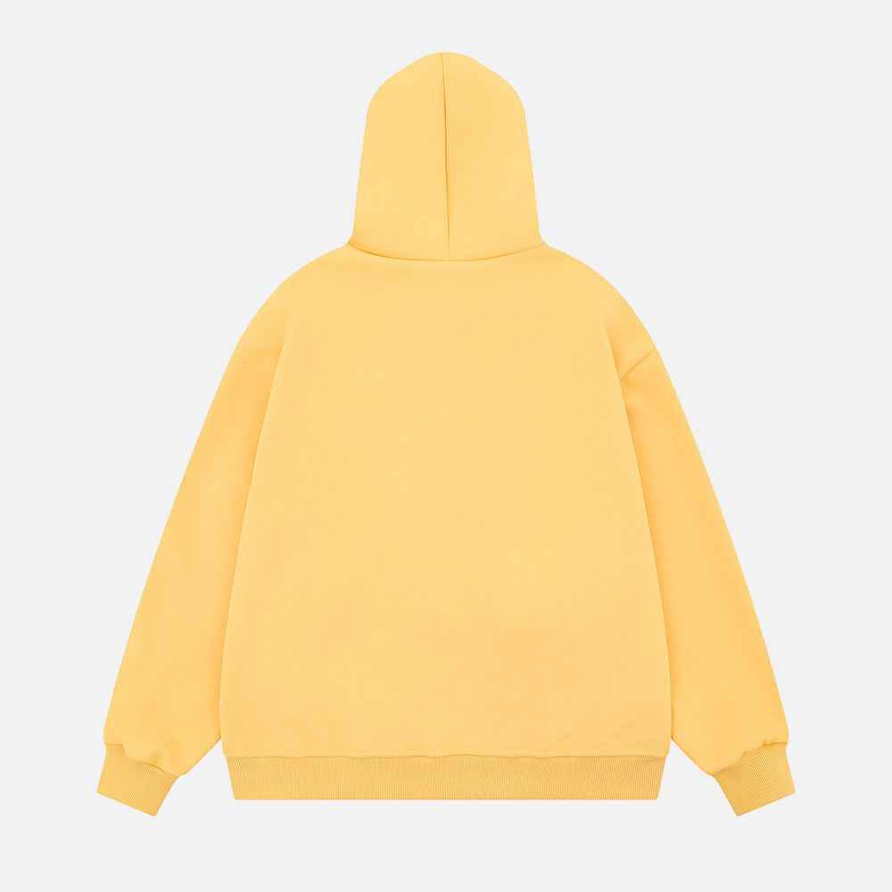 Unique American Vibe Loose Zip Hooded Sweatshirt