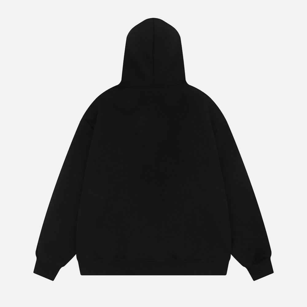 Stylish Oversized Detachable Faux Fur Hooded Sweatshirt
