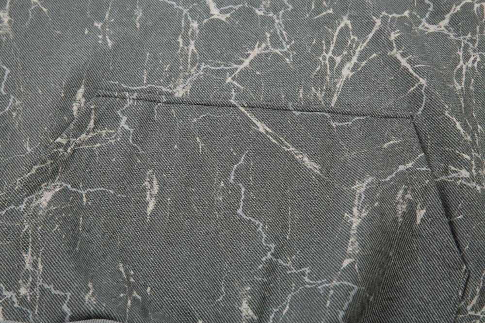 Gothic Punk Distressed Loose Fit Front Pocket Hoodie