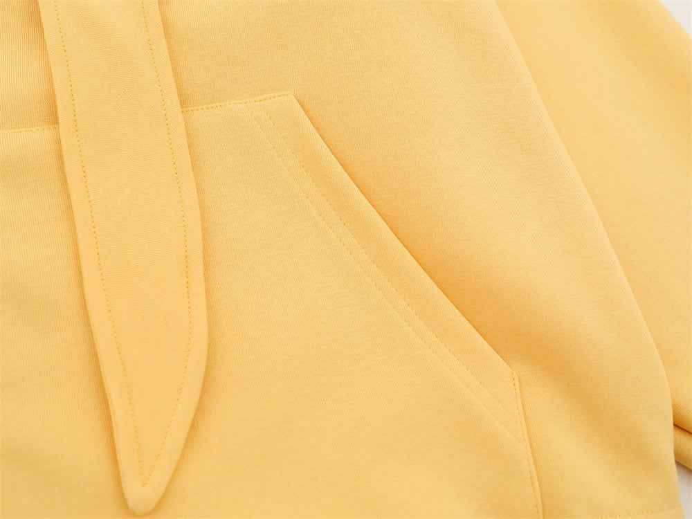 Unique American Vibe Loose Zip Hooded Sweatshirt