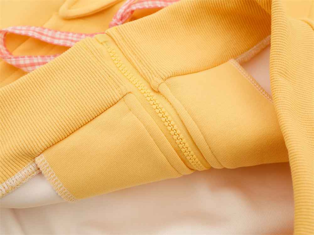 Unique American Vibe Loose Zip Hooded Sweatshirt