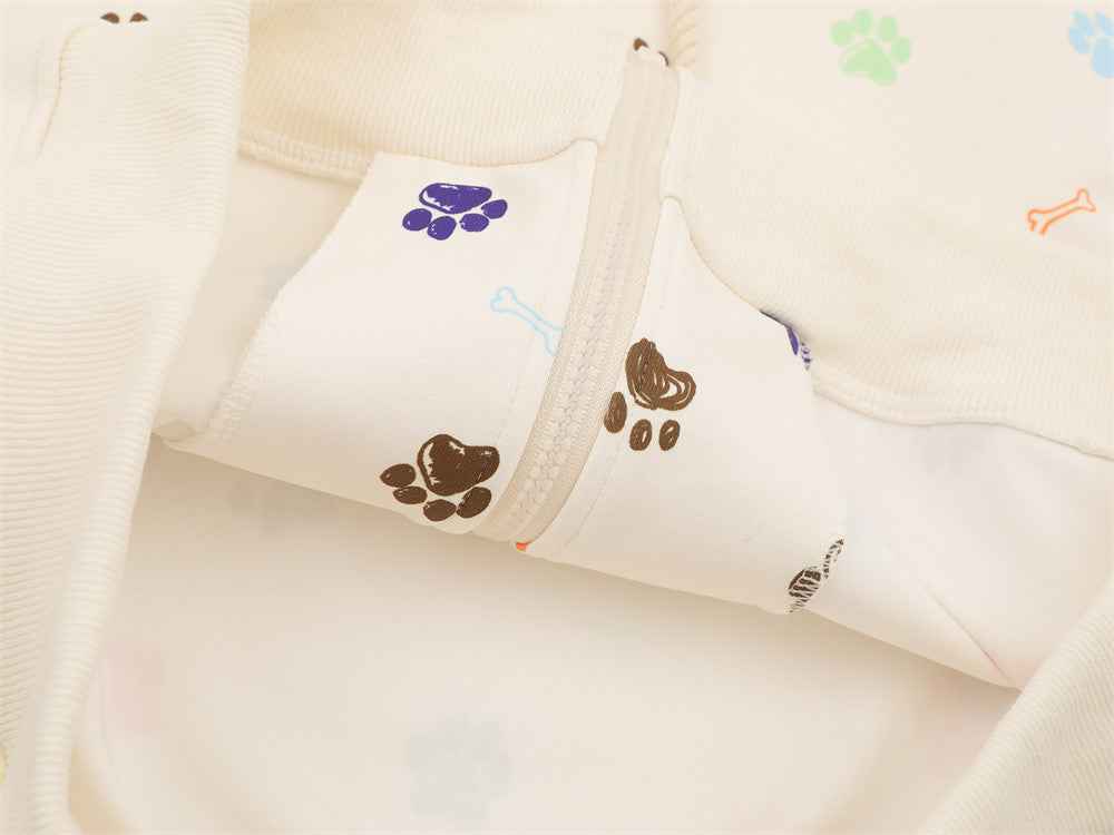 Y2K Women Cool Bear Paw Print Hooded Sweatshirt