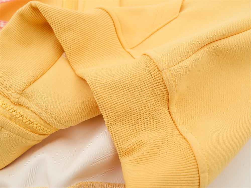 Unique American Vibe Loose Zip Hooded Sweatshirt