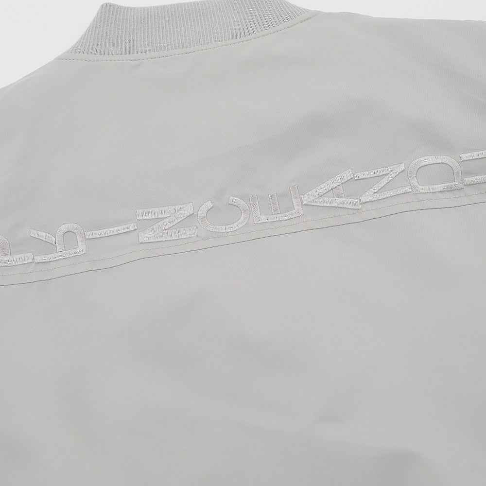 Plush Loose Fit Embroidered Letter Baseball Jacket