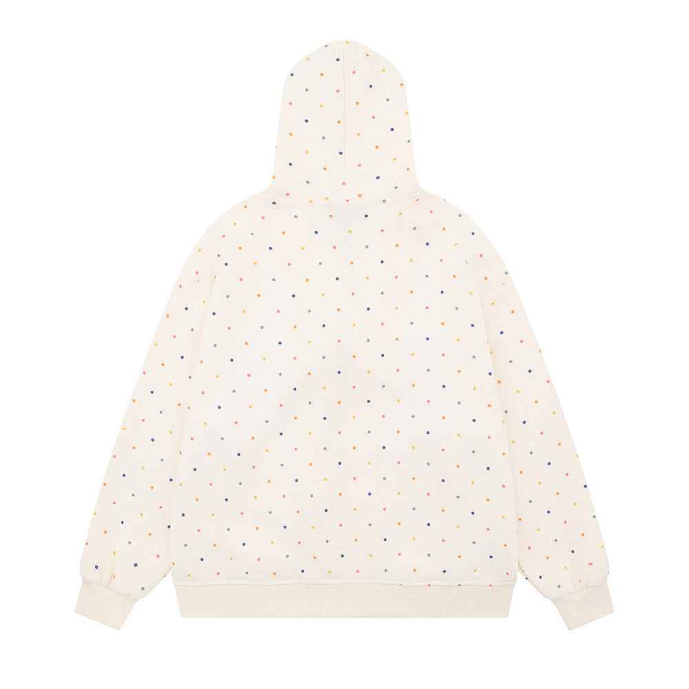 Cozy Retro Anime Girl Print Hooded Sweatshirt