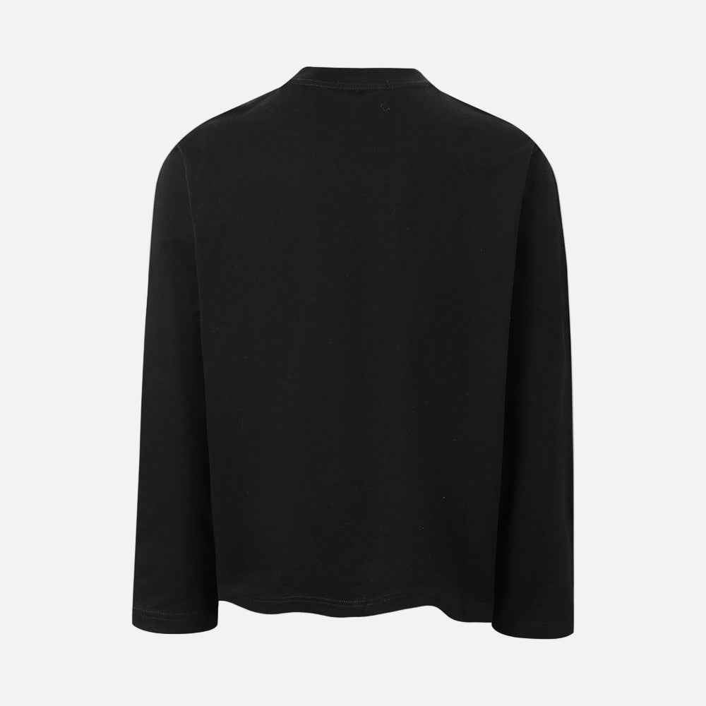 Trendy Knight Print Loose Long Sleeve T-Shirt