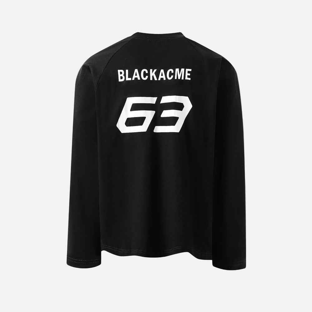 Stylish Oversized Letter Print Long Sleeve Sports T-Shirt