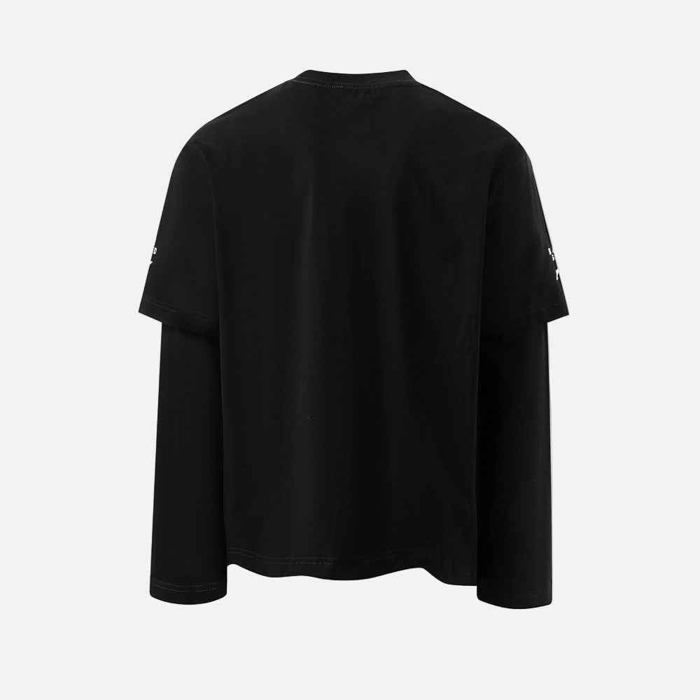 Vibrant Printed Hip Hop Long Sleeve Sports T-Shirt