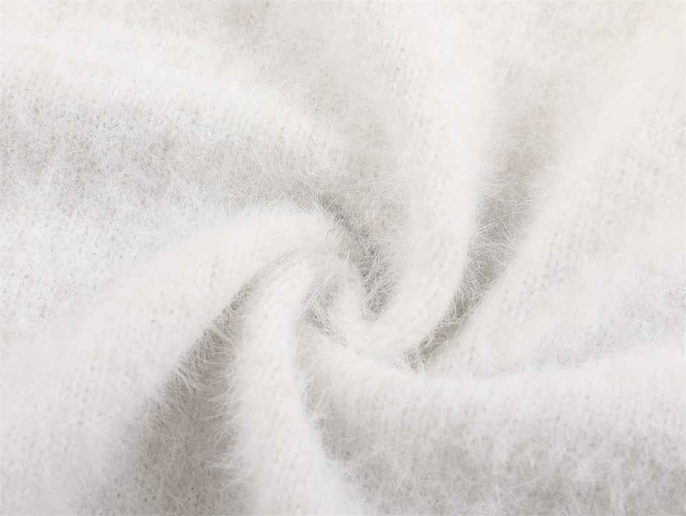 Y2K Cozy Silhouette Butterfly Jacquard Sweater