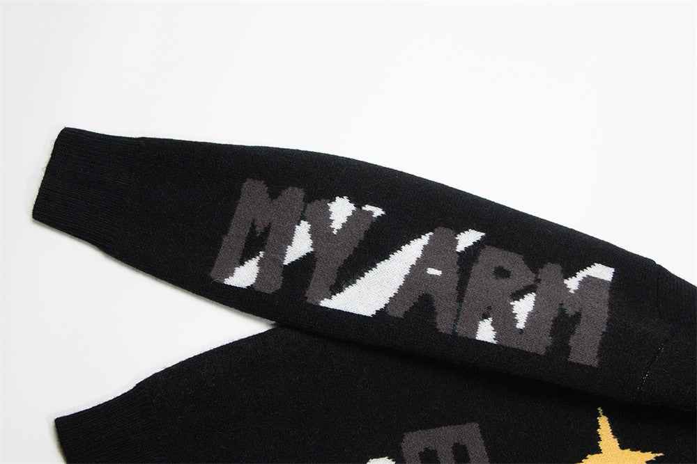 Y2K Cozy Cartoon Rabbit Round Neck Sweater