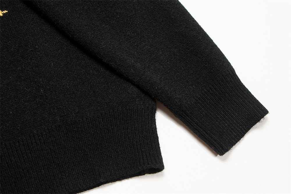 Y2K Cozy Cartoon Rabbit Round Neck Sweater
