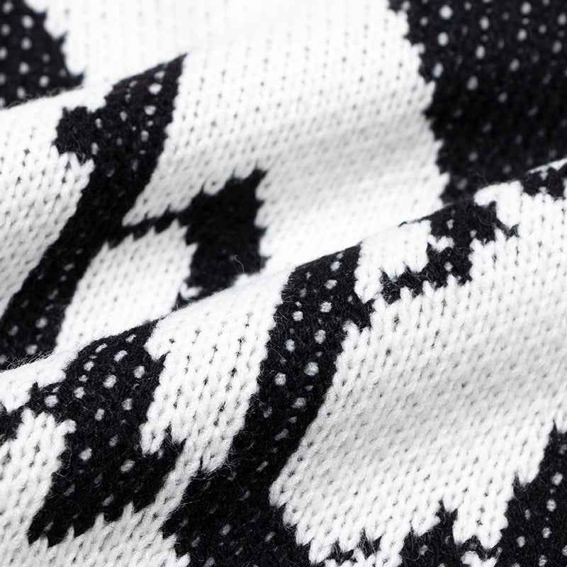 Cozy Oversized Letter Embroidered Sweater