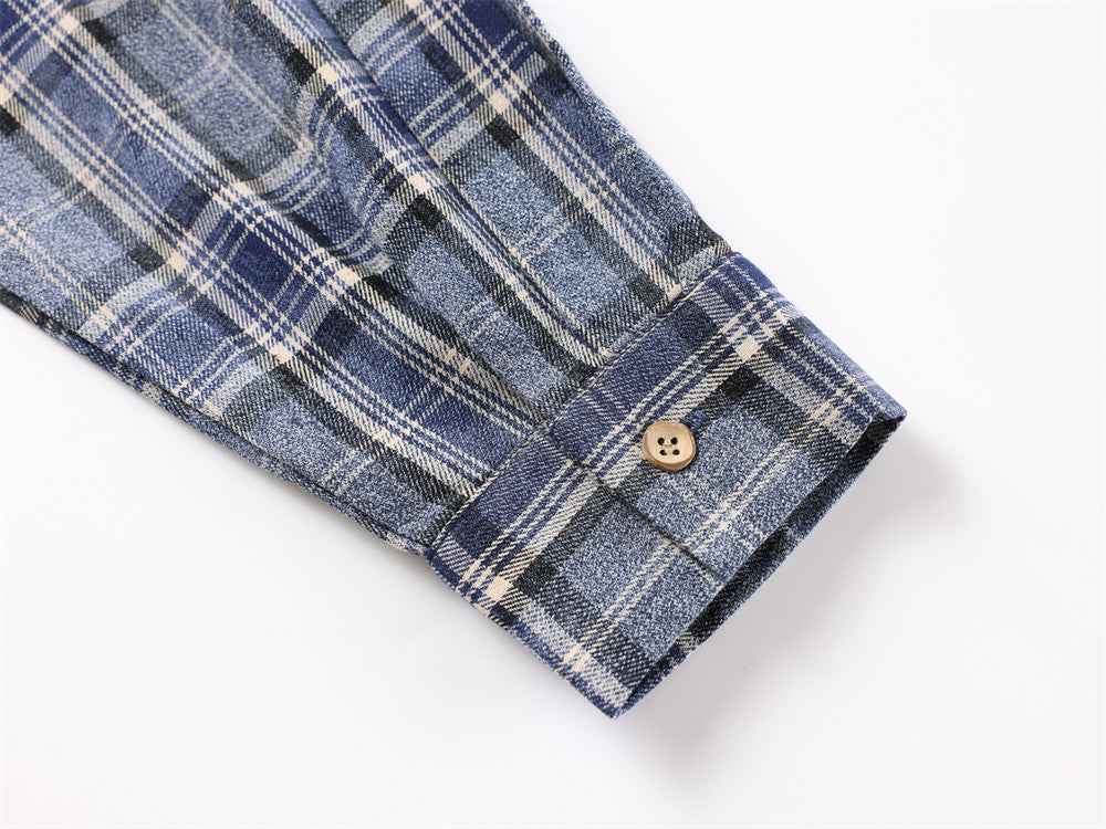 Premium Plush Plaid Long Sleeve Casual Shirt
