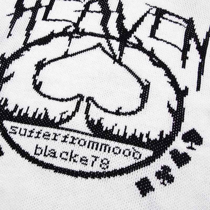 Cozy Oversized Letter Embroidered Sweater