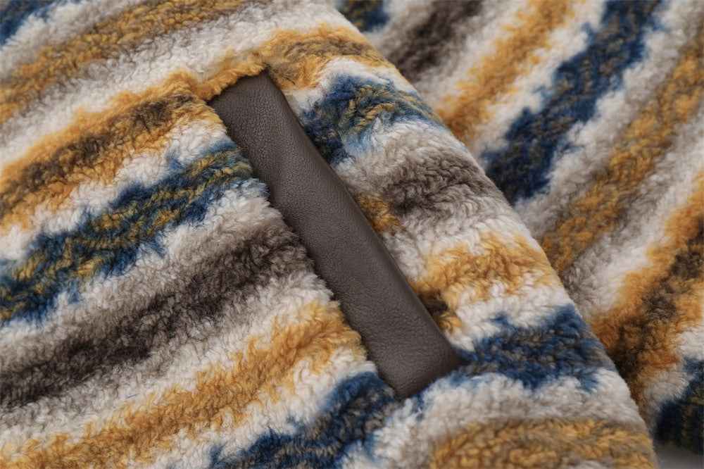 Cozy Flattering High Neck Fleece Furry Jacket