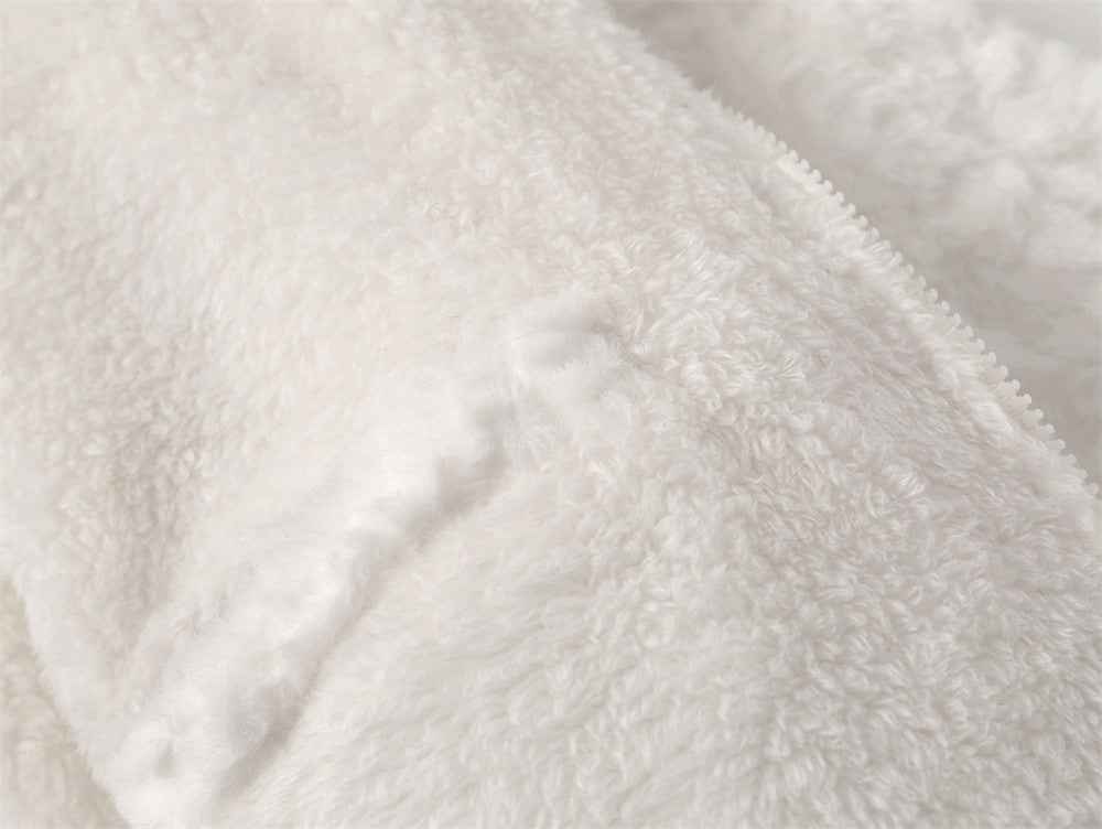 Y2K Cozy Cat Ear Hooded Fleece Furry Jacket