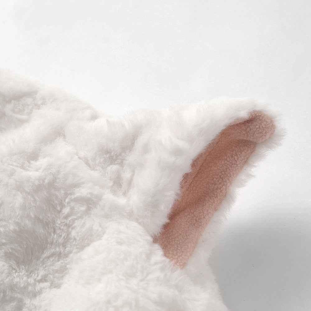 Y2K Cozy Cat Ear Hooded Fleece Furry Jacket