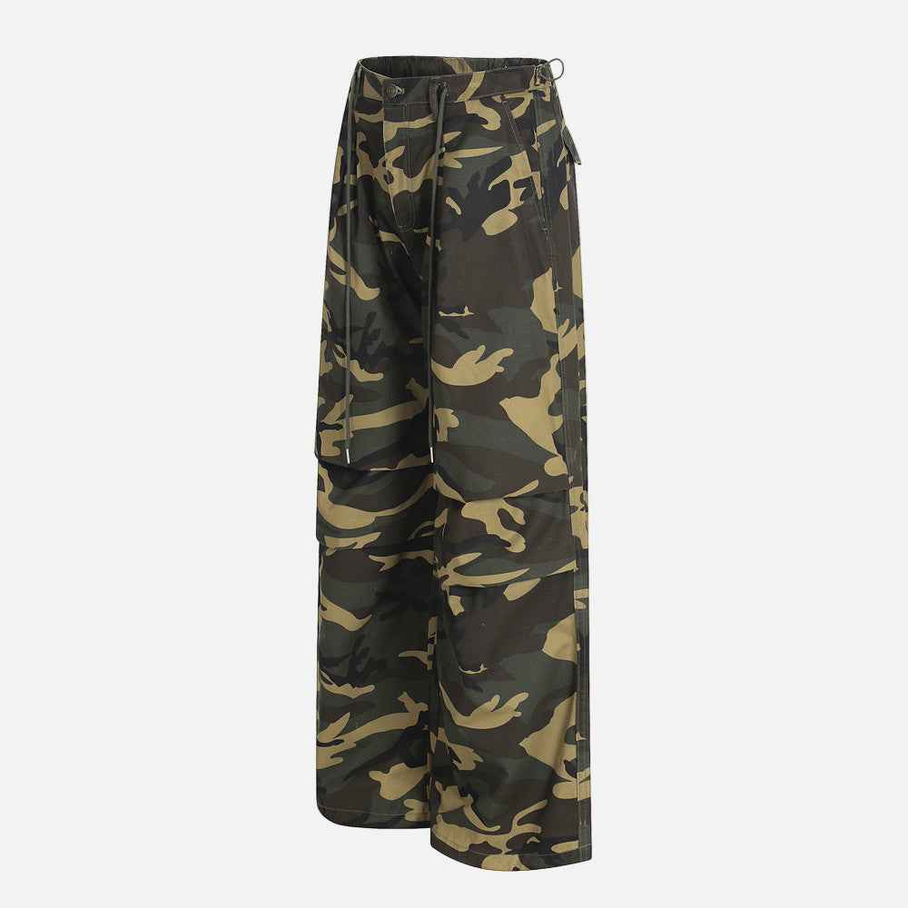 Streetwear Vibrant Camo Loose Wide Leg Pants