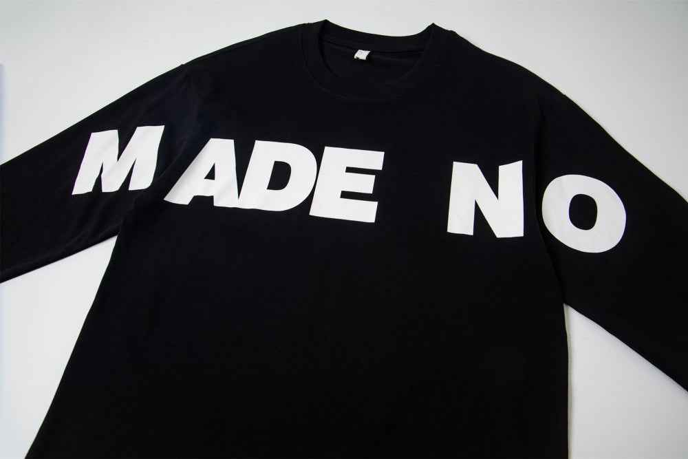 Cool Bold Letter Print Long Sleeve T-Shirt