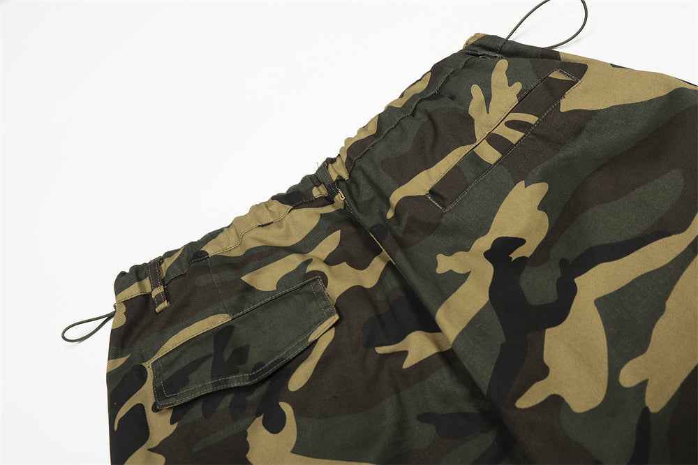 Streetwear Vibrant Camo Loose Wide Leg Pants