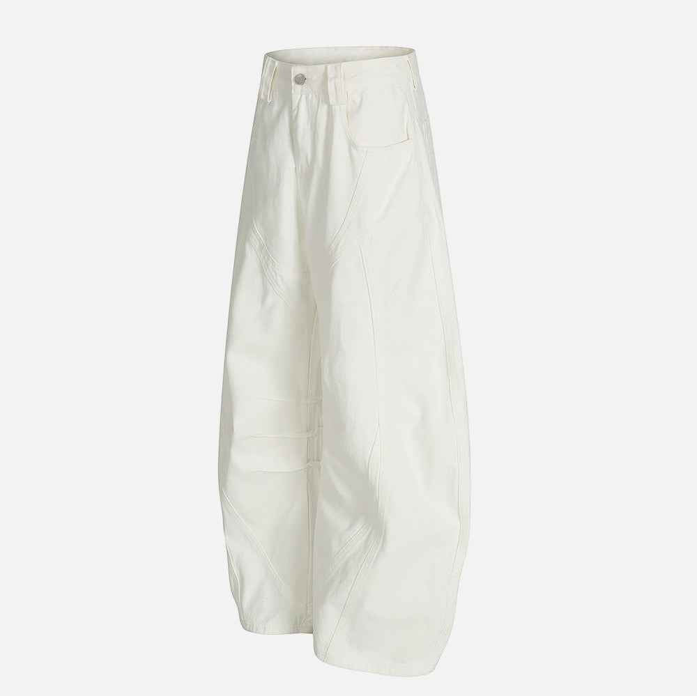 Y2K Stylish Slim Fit White Distressed Denim Jeans
