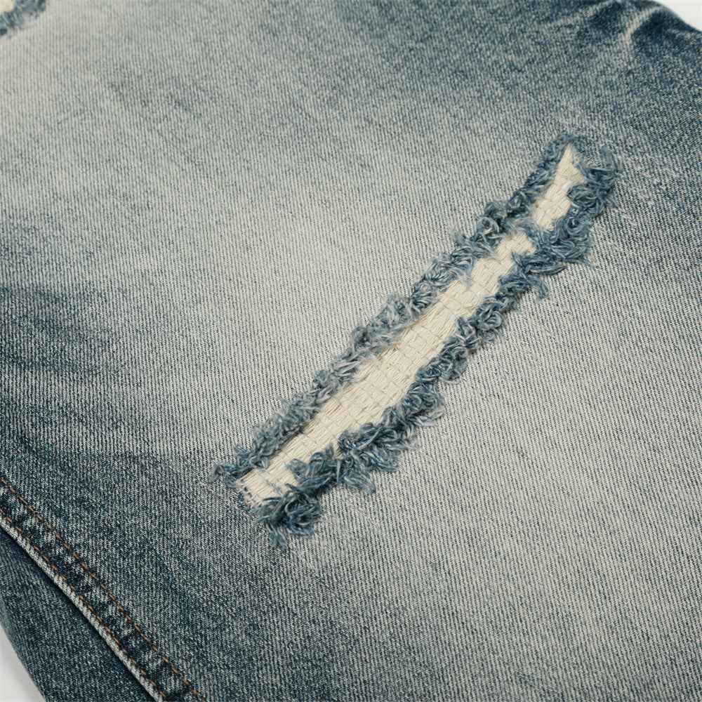 Y2K Punk Hip Hop Distressed Washed Denim Jeans