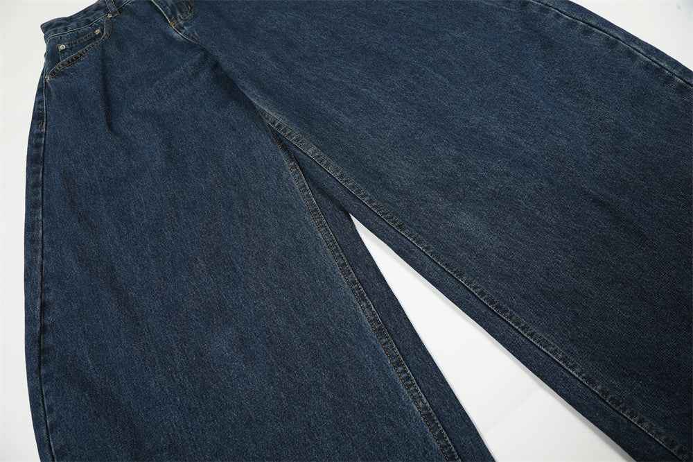 Breathable Streetwear Wide Leg High Waist Jeans