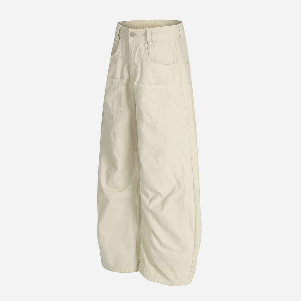 Insulated Sharp Curved Wide Leg Pants