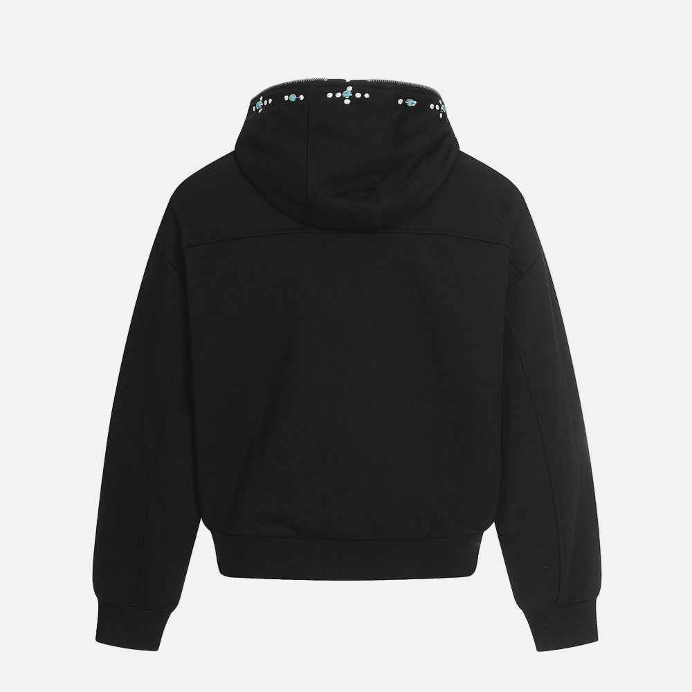 Athletic Emerald Shark Hooded Sweatshirt