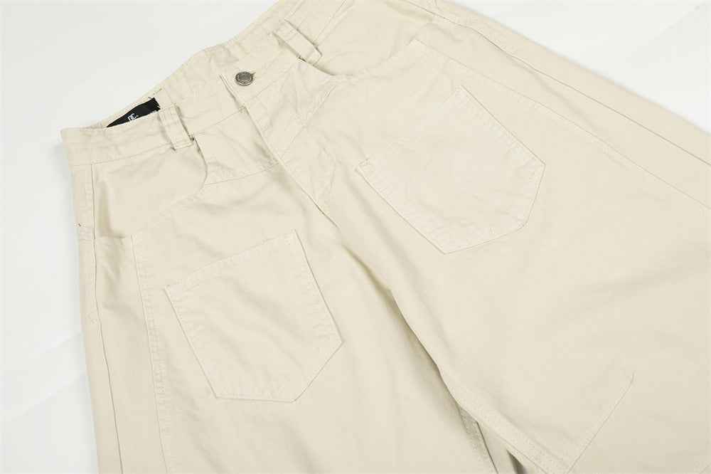 Insulated Sharp Curved Wide Leg Pants