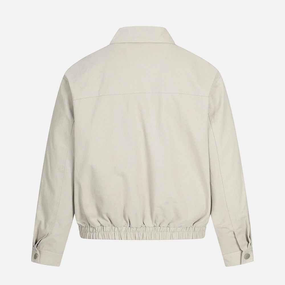 Stylish Retro Solid Color Spring Vibe Pilot Jacket