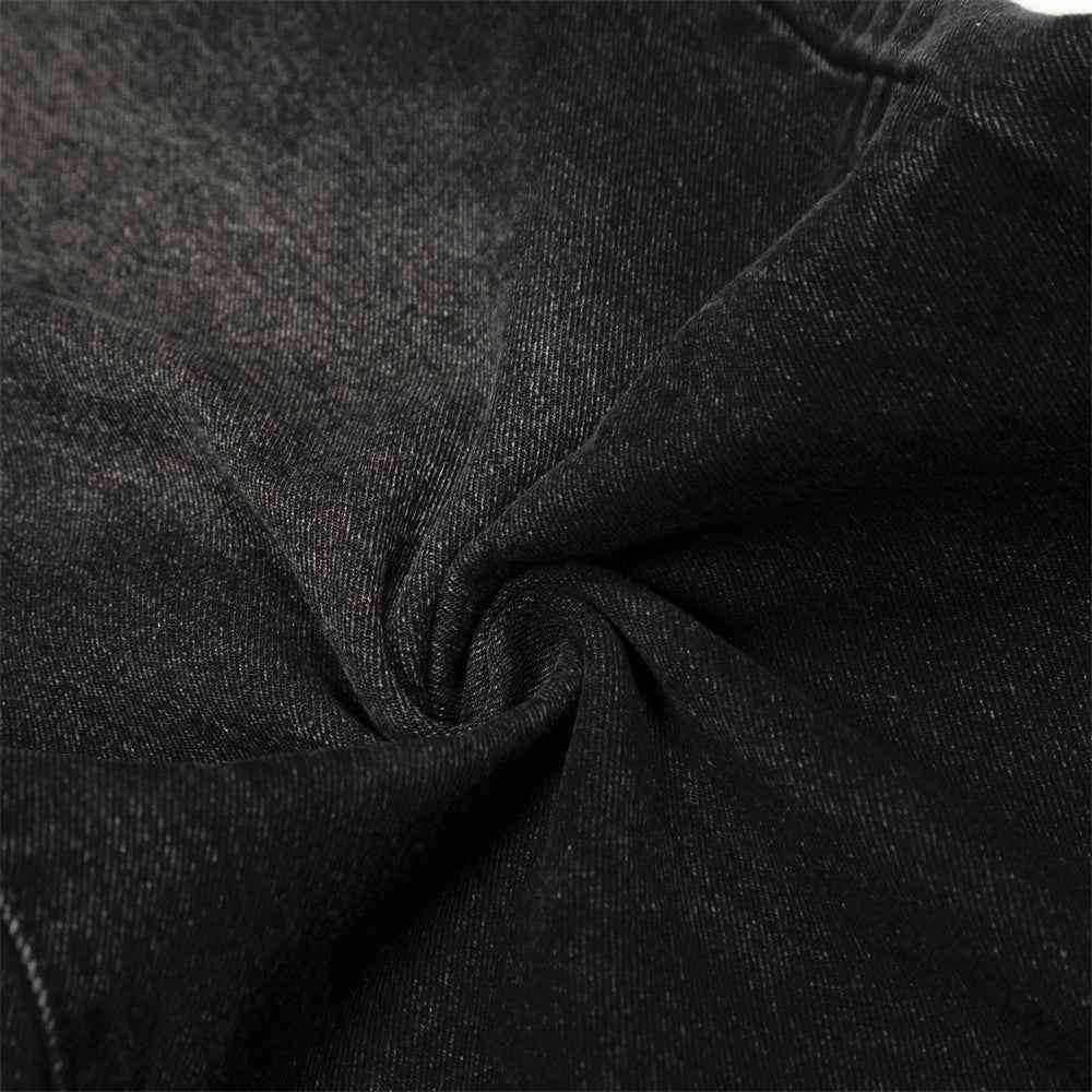 Gothic Trendy Distressed Punk Loose Wide Leg Jeans