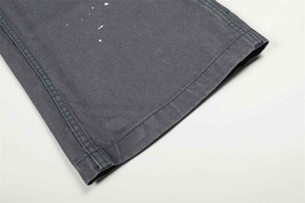 Streetwear Punk Distressed Wide Leg Denim Jeans