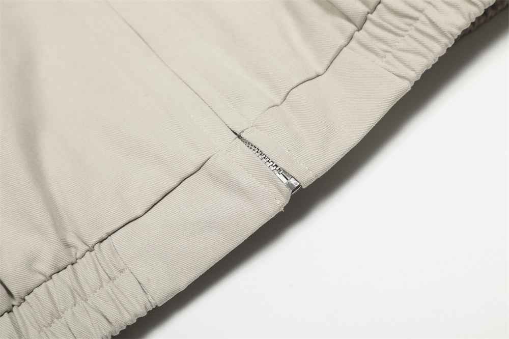 Stylish Retro Solid Color Spring Vibe Pilot Jacket