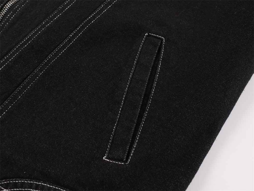 Heavy Duty Deconstructed Patchwork Denim Jacket