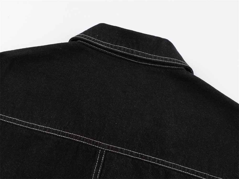 Heavy Duty Deconstructed Patchwork Denim Jacket