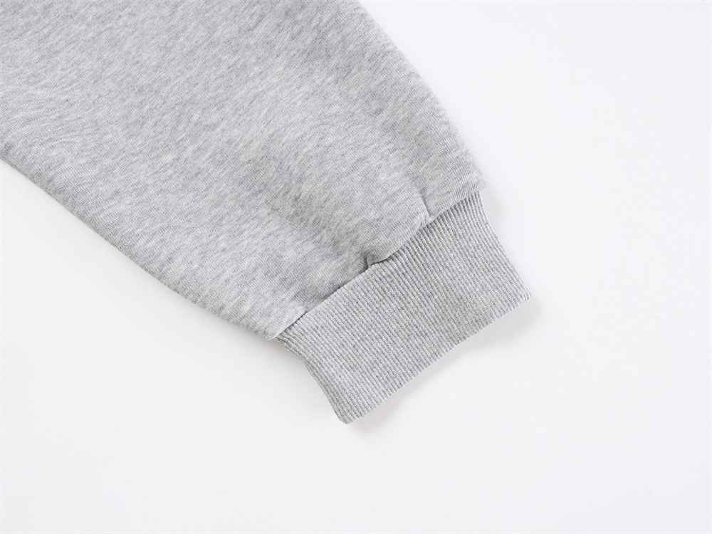 Heavyweight Metal Studs Zip-Up Hooded Sweatshirt