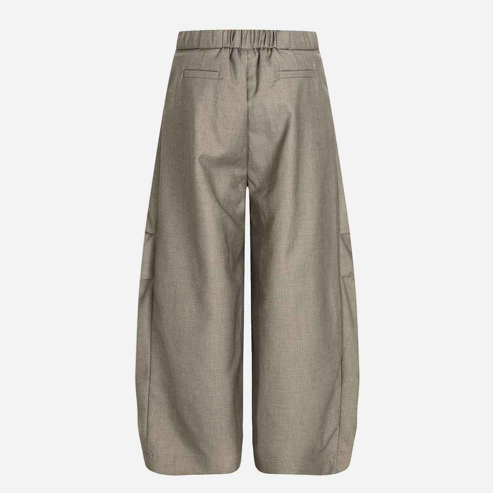Casual Loose Fit Wide Leg Pleated Suit Pants
