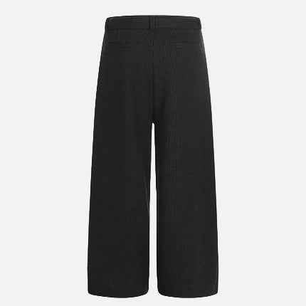 European Style Loose Casual Solid Color Pants