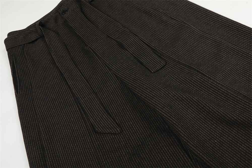 European Style Loose Casual Solid Color Pants