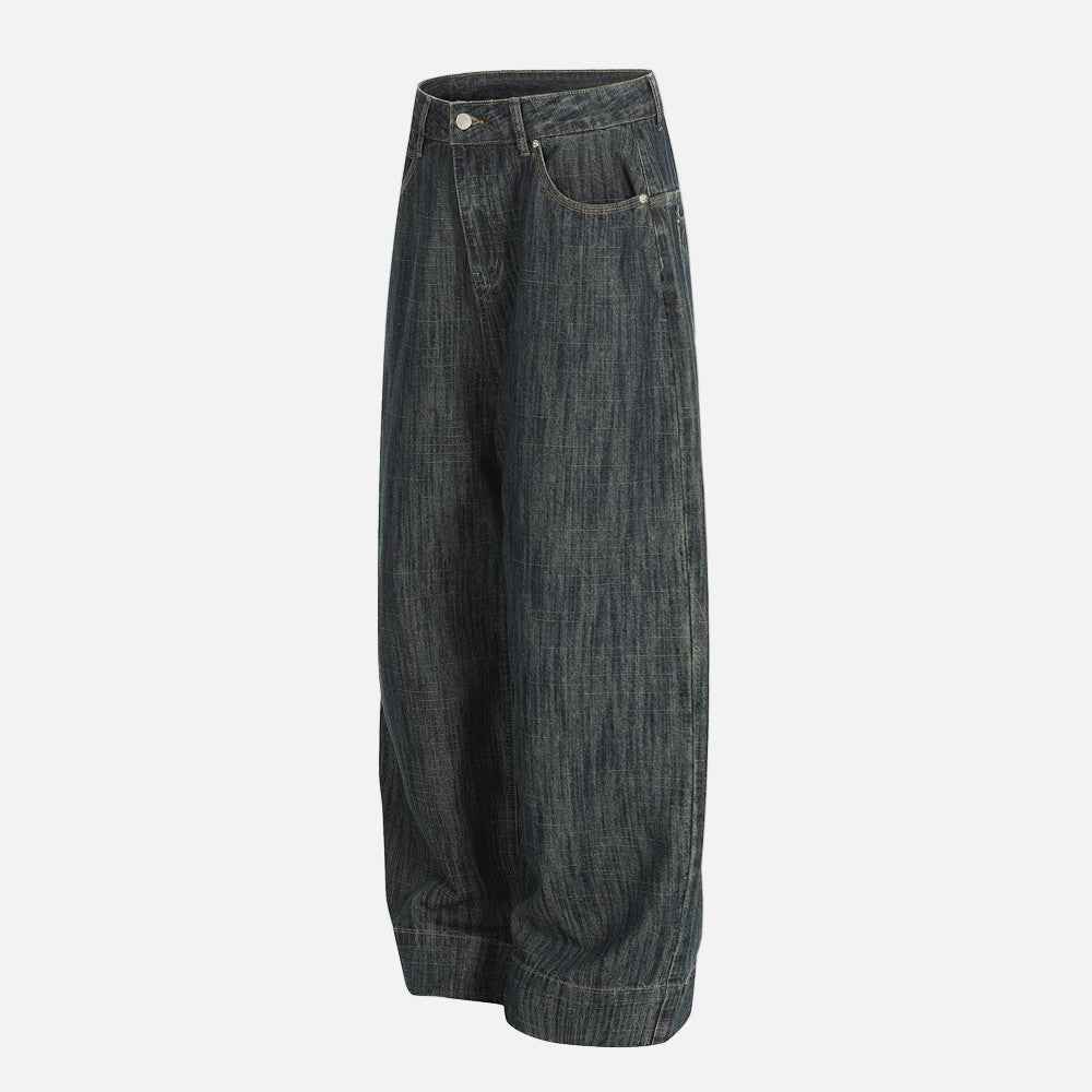 Flattering Streetwear Nostalgic Denim Straight Leg Jeans