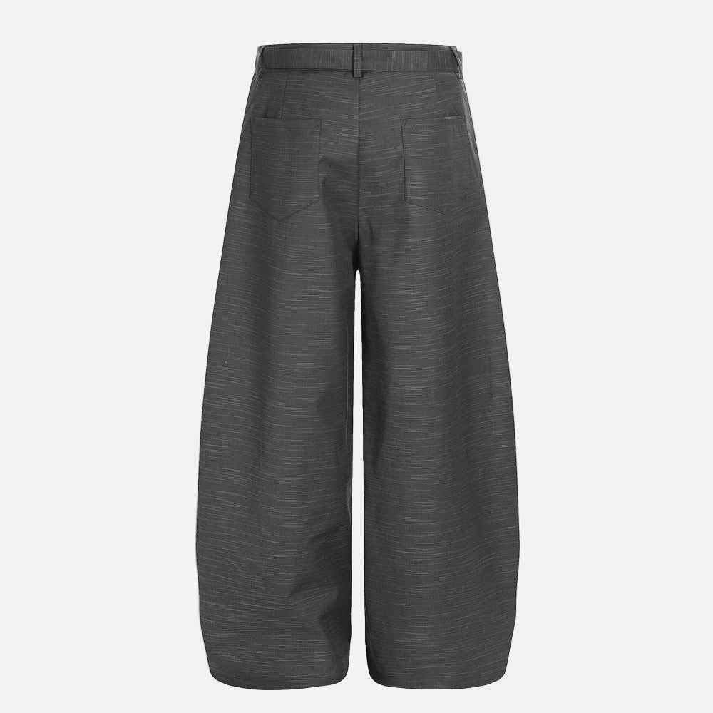 Vintage Belted Wide Leg Classic Pants
