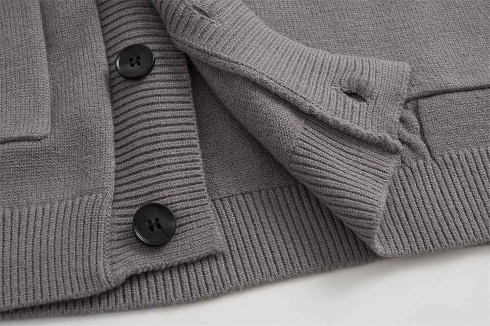 Winter Cozy Twist Knit Single Breasted Button Cardigan