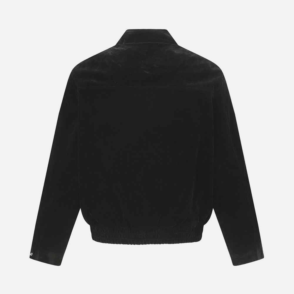 Warm Punk European Style Casual Zip-Up Woven Jacket