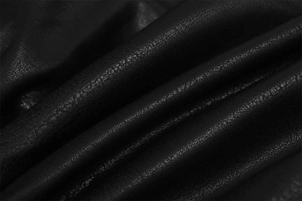 Modern Sleek Motion Edge Zipper Leather Jacket