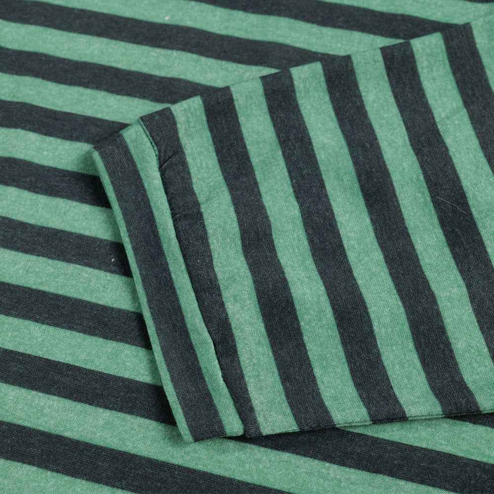 Retro Striped Loose Crewneck Long Sleeve T-Shirt