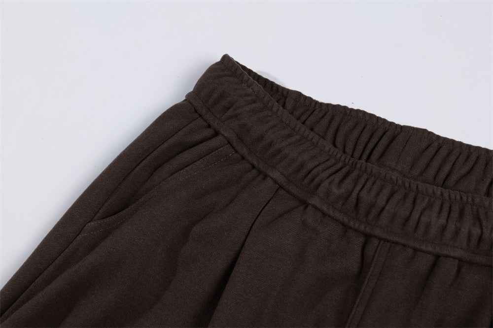 Trendy Casual Wide Leg Drawstring Sports Jogger